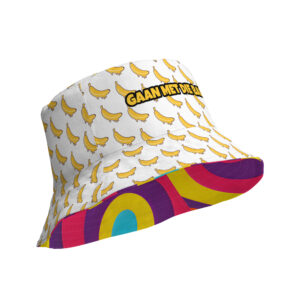 GAAN MET DIE BANAAN / Colorful Print - Reversible bucket hat