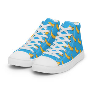Gaan met die banaan - Mens high canvas shoes
